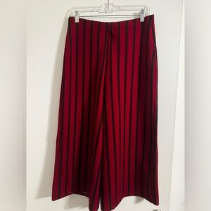 Wide leg cropped stretch pants / Zara / medium